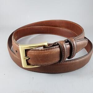 Coach 3883 Brown Leather Belt Men's Size 40 7/8" Brass Buckle Vintage Classic